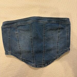 American Threads Pippa Strapless Denim Corset Top